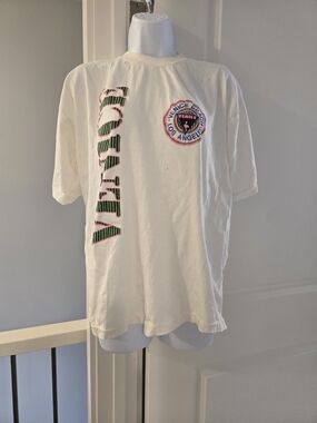 Vintage 90's Heart-T 100% Cotton White Venice Beach Graphic Tee XL